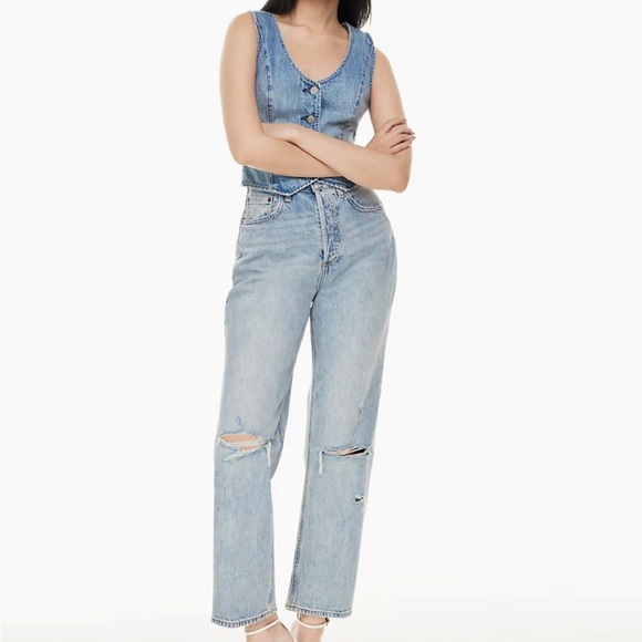 Denim Forum Joni High Rise Loose Jean - Picture 1 of 6